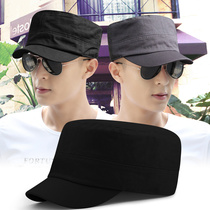 Hat Mens spring Summer Korean version Head round Short-eater flat top hat mens full seal 100 hitch casual sunshade Duck Tongue Cap Woman