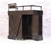American loft Industrial style retro wrought iron hose cashier desk reception desk hotel front desk desk desk