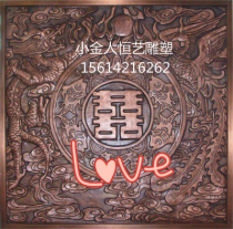 New Wedding Delight Dragon Phoenix presents GRP Cast Bronze Reliefs Wedding Company Props Wedding Gifts Living-room Bedrooms