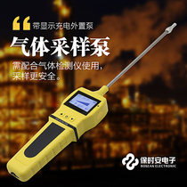 Portable gas sampling pump Gas sampler Gas detector with digital display charging external pump