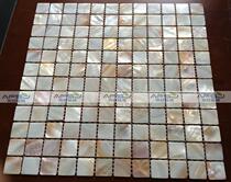 (Aofei)2 5 particles of natural color pink shell mosaic tile net paste natural interior decoration materials
