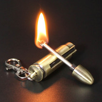 Creative bullet case outdoor portable ignition stick Flint waterproof match kerosene lighter