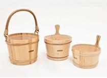 Finland imported HALIA HARVIA 4L 7L 12L sauna wooden barrel(wooden spoon needs to be equipped separately)