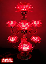 Seven-product LED safflower Red Red Light Crystal Lotus lamp long light for Buddha lamp Buddha front lamp Buddha niche lamp