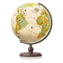 Spot 3D-JP yellow Chinese globe puzzle plastic 6 inch 240 piece with C- frame