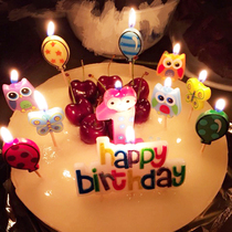 Baby birthday party childrens birthday candle creative animal shape cartoon cake candle variety