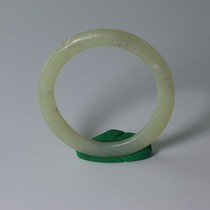 Buddha Garden Red Mountain Cultural Period Yellow and white old jade circle High ancient jade Old jade Red Mountain small jade Ring collection