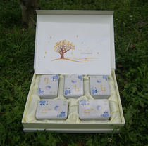 2017 New Anji white tea gift box 250g gift box rare white tea empty box blue and white