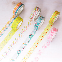 Exquisite washi tape 10m long diy album material Hand-pasted album accessories black card with tools