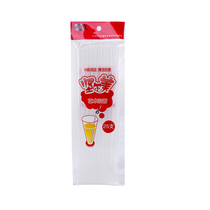 Jirmei 6MM transparent art straws disposable plastic 25 drinks juice guaranteed popularity specials