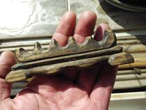 The wooden pen holder in the Qing Dynasty