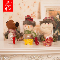 Hua Chi Christmas Gifts Christmas Snowman Savings Candy Jar Old Deer Doll Christmas Decoration