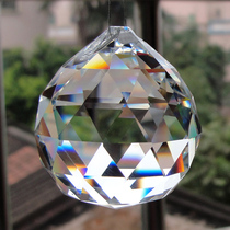 K9 transparent crystal ball Crystal Light Ball pendant crystal bead curtain curtain pendant hotel Engineering light ball 40mm