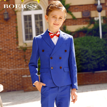 BOERSS childrens suit suit boys dress suit flower girl wedding baby birthday performance show catwalk