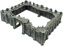 The scene in the magic hammer war chess running group DND wooden scene in the temple ruins