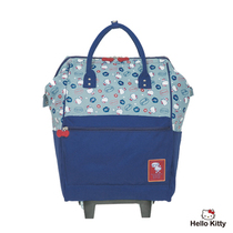 Hello Kitty Katie Fun Tour Large Opening Trolley Bag Blue