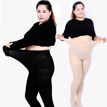 Spring and Autumn New Pseudo-Niang Medium-thick anti-hook stockings Velvet pantyhose Fat Plus Size Double Plus cd Sizing Socks