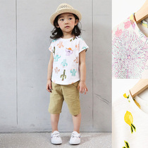 RainbowBus bamboo cotton sweat sucking comfortable summer dress girl short sleeve T-shirt base shirt top 3374