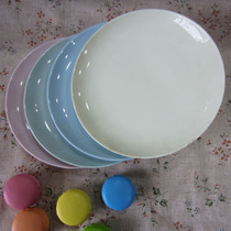 Clear Bunker Special Price Foreign Trade Ceramics Macarons LOVELY PURE COLOR REFRESHMENTS DISC 7 INCH 4 ONLY RMB20