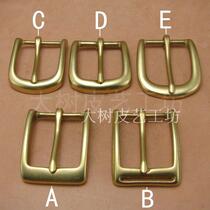 Brass belt buckle buckle copper needle buckle belt buckle buckle leather accessories 30MM(TK55)