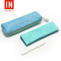 bagINBAG pen bag large capacity lead pencil case for male and female college students small frescoed zipped pen bag stationery bag