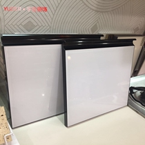 Customized whole kitchen cabinet door panels tempered and strengthened paint glass hidden frame frameless steel crystal steel door panels