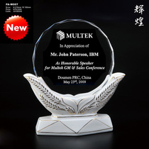 Ceramic trophy custom crystal trophy company souvenir award gift custom crystal medal making lettering