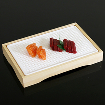 Ice box plastic sashimi plate rectangular fish sushi ice plate sashimi ice plate cold storage ice plate refrigerated ice plate straight plate