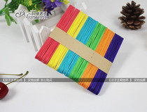  DIY handmade art activity materials Popsicle sticks Ice cream sticks Wooden ice cream sticks*Color Popsicle sticks 50 packs