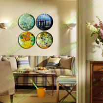 8 inch Van Gogh oil painting porcelain plate hanging plate decorative plate hanging wall ceramic plate creative home craft plate plate