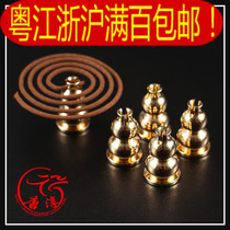Pure copper multifunctional furnace Sandwood Buddha gourd-type point incense seat Chen Qiaosheng direct store Fulu