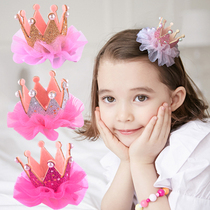 South Korea Childrens Day performance hairclip Pearl card girl hair card small male Crown Crown main three-dimensional hair jewelry headgear