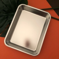 Tray Stainless Steel Deep Square Pan Grilled Fish Commercial Dishes Fast Food prepared dishes Dish Sweet shop baked deep 5cm