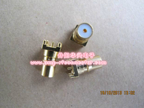 QMA female head PCB plate with four-leg welding plate