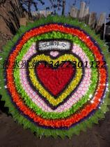 Water funeral supplies wholesale cloth wreath factory direct sales (two meters two tote bag cloth wreath 2 2 meters)