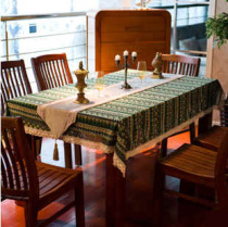 Three-color bohemian hotel tablecloth tablecloth table cover cloth Mediterranean cotton linen special offer
