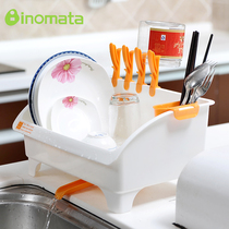 Japan imports inomata plastic leachers Kitchen Drain Shelf Bowls Sauces Drain Pan Drip Bowl Racks