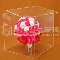 High transparent acrylic one-piece adhesive flower ball box plexiglass plate Any style customization