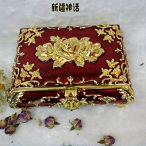 Xinjiang style European style Red rose fashion e Russian jewelry box large