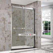 (yi shang home) 304 stainless steel shower room double gear shower room partition 8mm tempered offers
