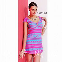 Clear Cabin Number Hand Swimsuit Swimsuit Womens Chest Poly steel tot slim cover Belly Striped One-piece Dress Type Flat Angle 151115