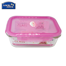 Music buckle heat-resistant glass crisper student microwave oven heating large capacity bento box with lid LLG445