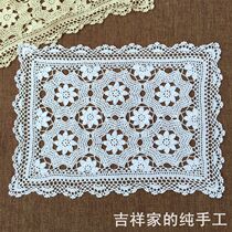 Hello old time --- original handmade hook flower sofa armrest cover towels nostalgic retro pure cotton woven table cushion