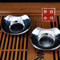  Li Xiaobai 9999 Sterling silver Tea tray Sterling silver cup holder Sterling silver saucer Sterling silver cup holder Sterling silver pot holder