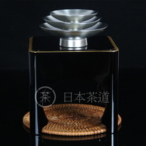 Japanese tinware Ben tin tin half-bottom exquisite picture Tin cup lamp with exquisite bracket with double supply box