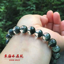 Natural Green Ghost Poly Basin Bracelet Males Green Ghost Hand Strings Natural Crystal Gifts