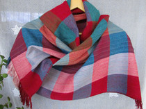 Yunnan Lijiang dual-use cotton and hemp long shawl ethnic style retro autumn and winter warm scarf hand-woven homespun jewelry