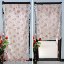 Door curtain special price Korean version of pastoral lace door curtain partition rod can be customized