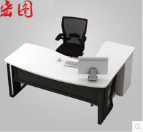 Office Furniture White Turn Modern Simple Fashion Boss Desk Desk Supervisor Desk Executive Desk Computer Desk