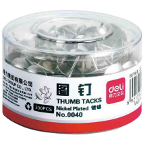 Dili nickel-plated pin 0040 Cork nail fixed photo three-pin one nail office supplies 300